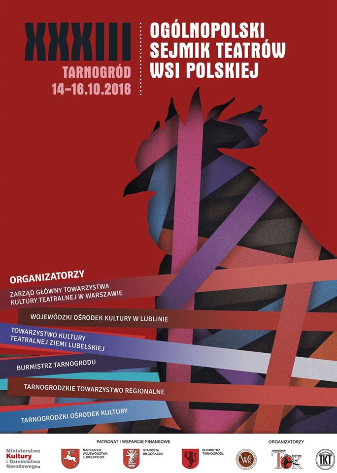 33. Ogólnopolski Sejmik Teatrów Wsi Polskiej w Tarnogrodzie - plakat