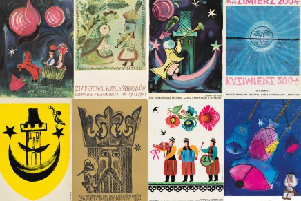 Adam Kilian. Plakaty Festiwalu Kapel i&nbsp;Śpiewaków Ludowych w&nbsp;Kazimierzu [GALERIA]
