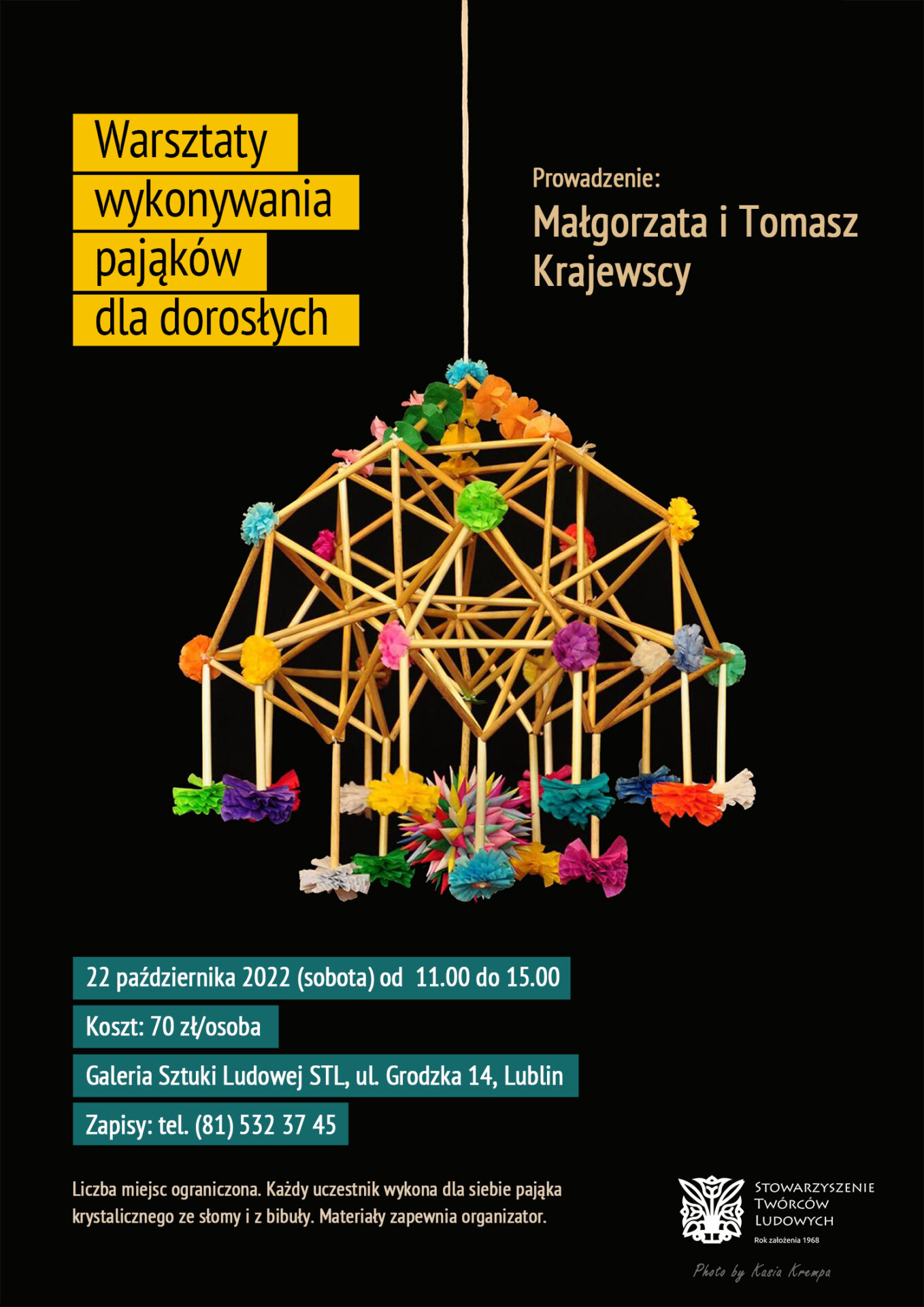 Warsztaty wykonywania pająków dla&nbsp;dorosłych